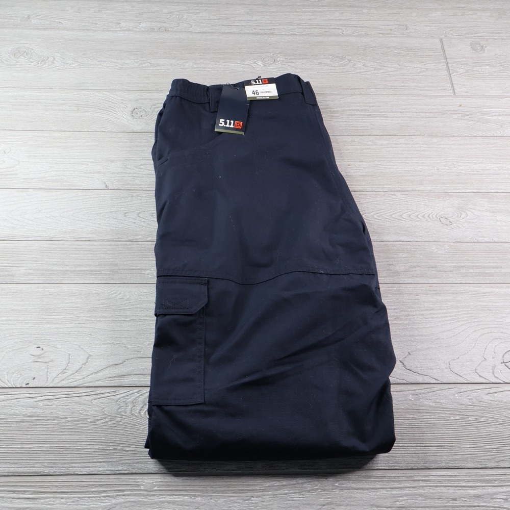 NEW 5.11 Tactical Pants Mens 46 Unhemmed Taclite Pro Ripstop Cargo Navy NWT